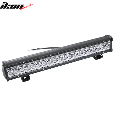 IKON MOTORSPORTS LED Light Bar, Compatible with Universal, Black 21" 120W 40 LED 2 Row 8 Degree Spot LED Work Light Bar Spot Flood Combo Truck SUV ATV Off Road