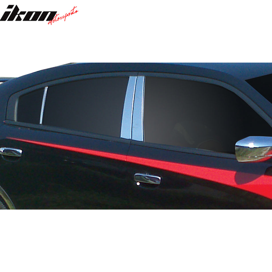 2011-2016 Dodge Charger Mirror Finish Pillar Posts Stainless Steel