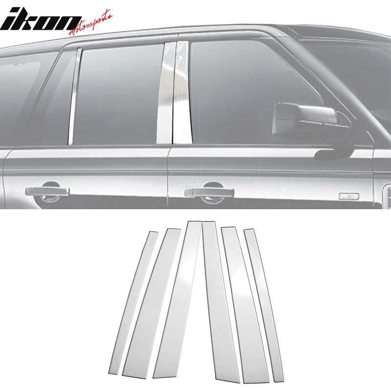 Pillar Covers LLC 6pc Black Pillar Trim Set For Land Rover Range Rover Sport 2006-2013 – Piano Black
