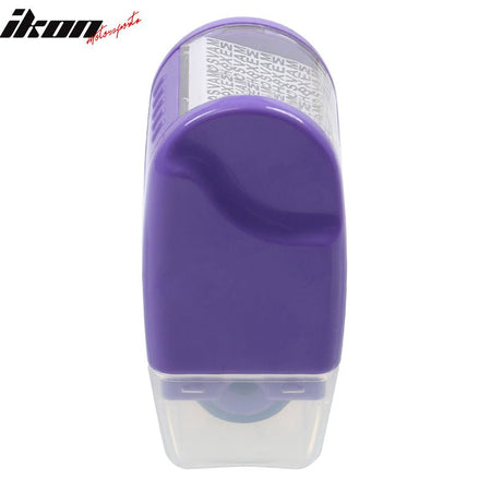 0.67 In Identify Theft Protection Guard Wide Roller Stamp w/ 3 Ink Refill Purple