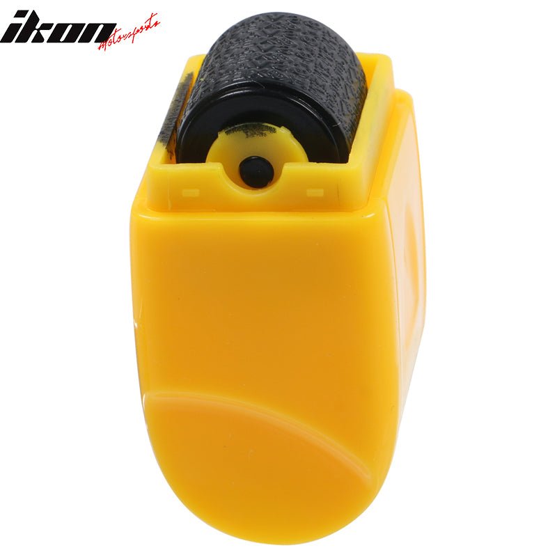 0.67 In Identify Theft Protection Guard Wide Roller Stamp w/ 3 Ink Refill Yellow