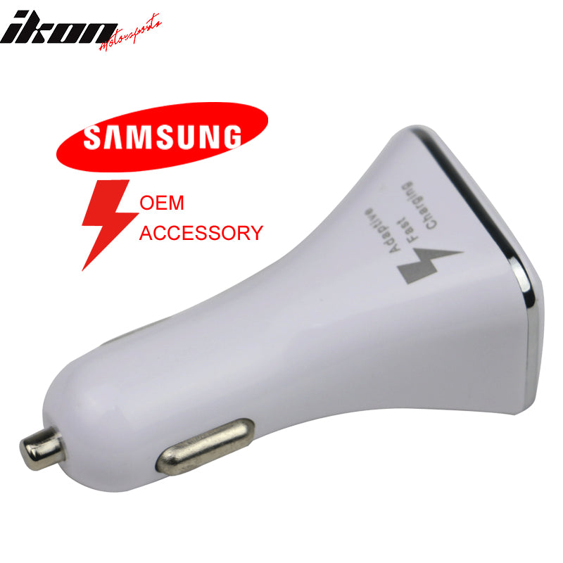 Compatible With Samsung Galaxy S6 Edge Note 4 5 LED Adaptive Fast Charging Car Charger Dual USB