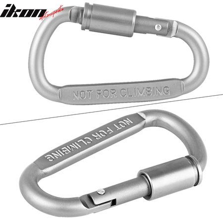 Camping Outdoor Aluminum Alloy D-ring Screw Lock Buckle Carabiners 5PC