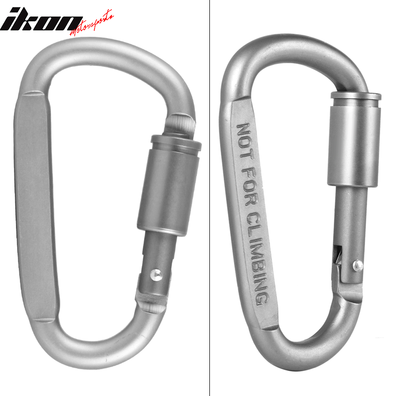 Camping Outdoor Aluminum Alloy D-ring Screw Lock Buckle Carabiners 3PC