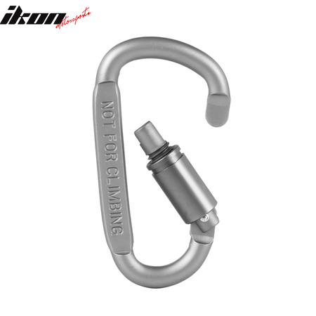 Locking Carabiner Clip Large Heavy Duty D-Ring Hook Caving Camping Outdoor 1PC