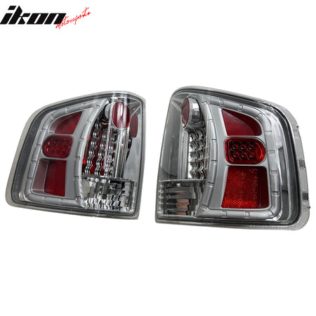 Fits 1994-2004 Chevy S10/GMC S15/Sonoma Multi-Diamond Cut Style Tail Lights Pair