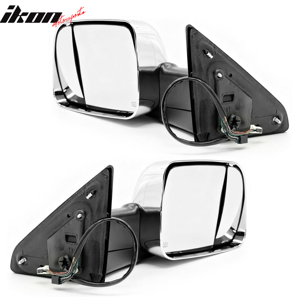 2009-2012 Dodge Ram 1500 2010-2012 2500 3500 Power Heated Towing Mirrors w/ Memory/Turn Signal & Puddle Light