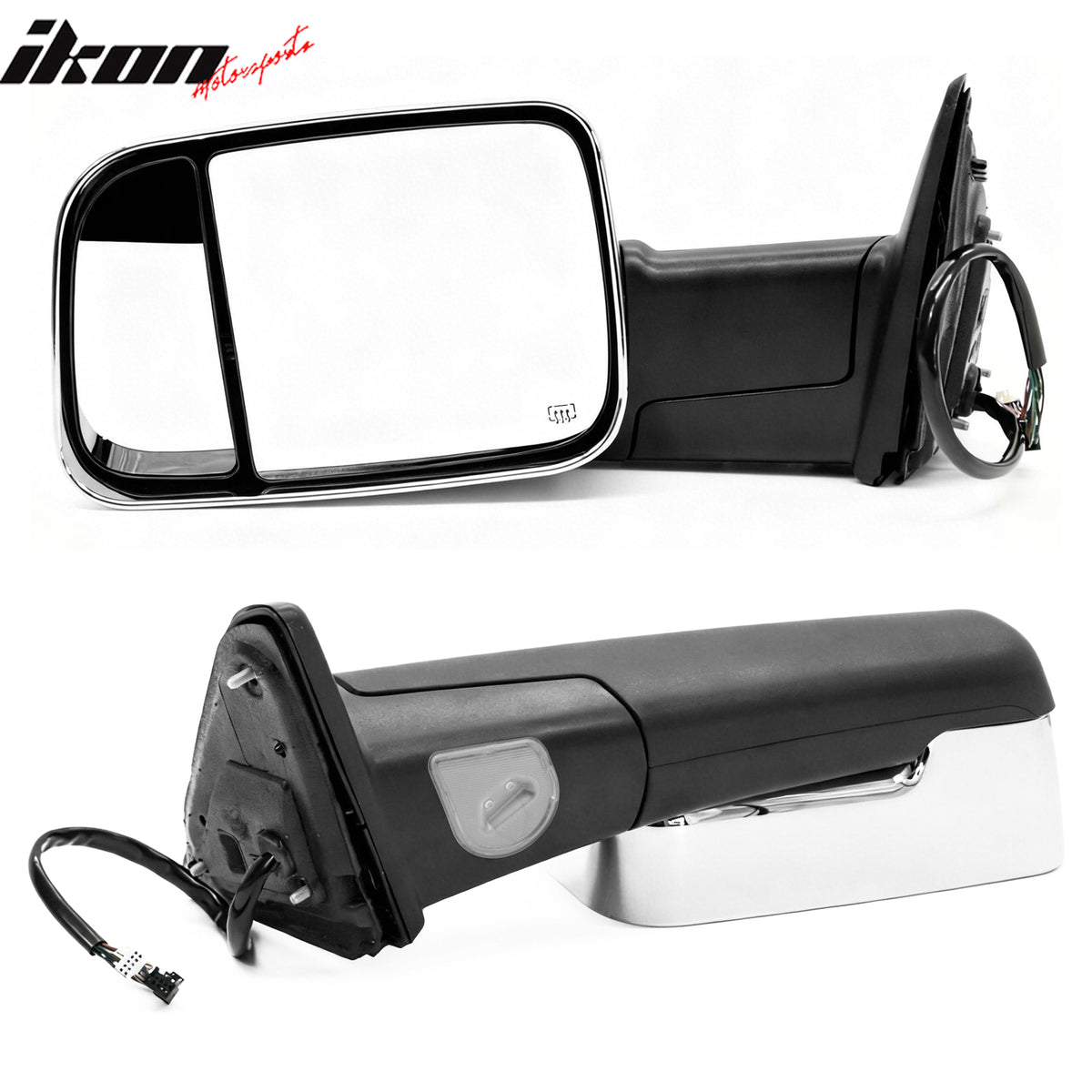 For 09-12 Dodge Ram 1500 2500 3500 Towing Mirrors Power Heated w/ Signal Lights