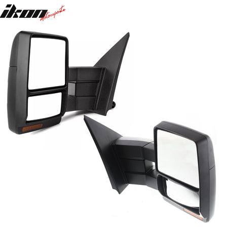 Fit 2007-2014 Ford F-150 Towing Mirrors Texture Cover