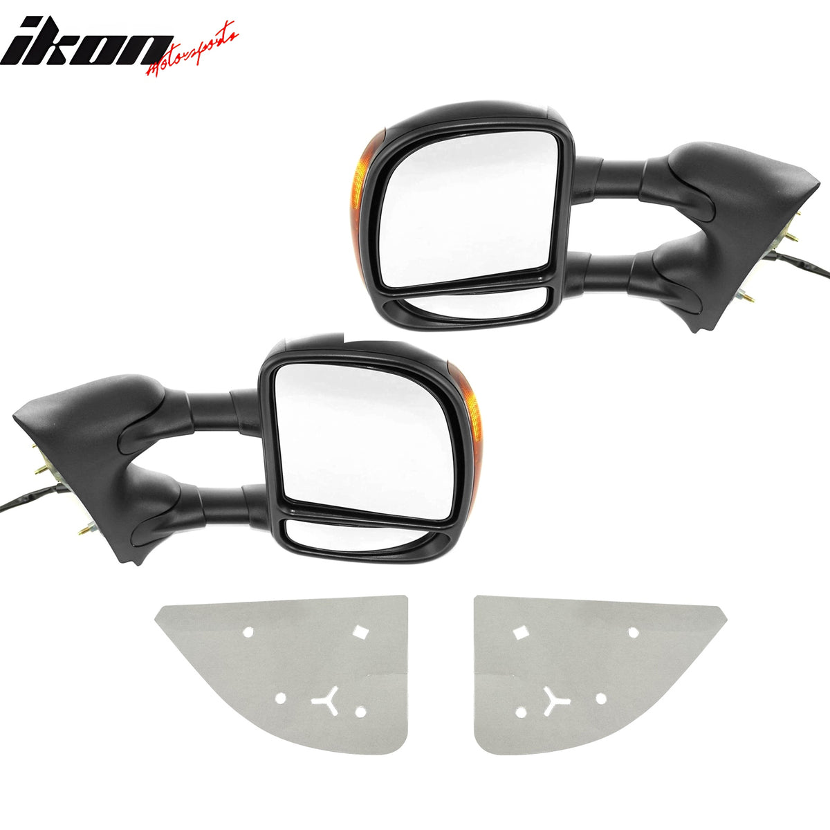 Fit 2003-2007 Ford F-250/F-350 Super Duty Towing Mirrors Texture Cover
