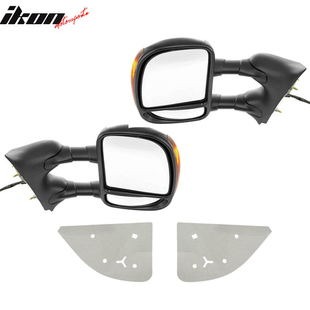 Fit 2003-2007 Ford F-250/F-350 Super Duty Towing Mirrors Texture Cover