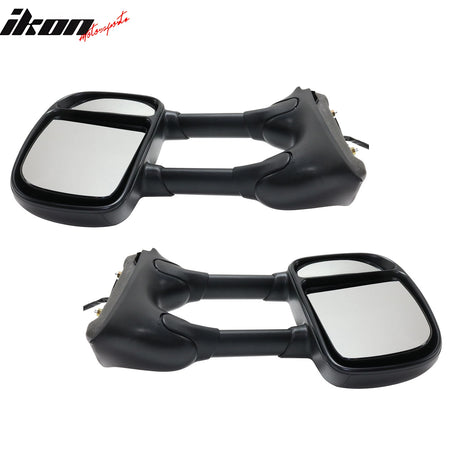 Fits 03-07 Ford F250/F350 Super Duty Power Signal Towing Mirrors Texture Cover