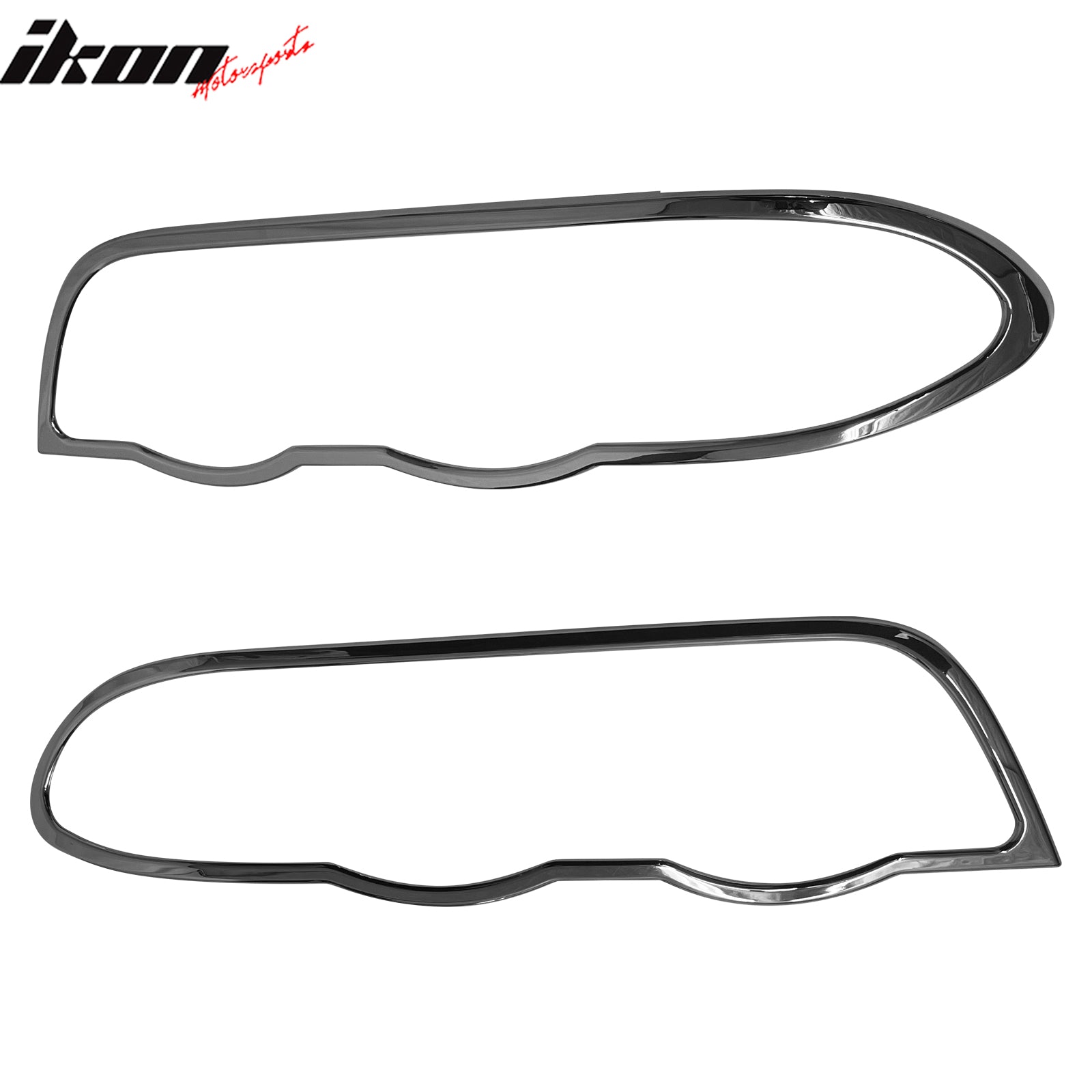 For 99-01 BMW 3-Series E46 Sedan Chrome Headlight Bezel Covers Surround Rim Pair