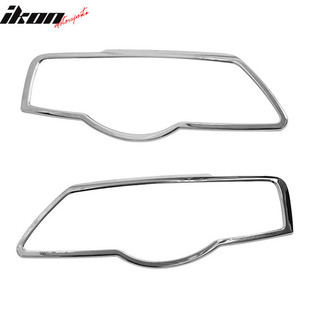 Fits 06-10 VW Passat Front Chrome Headlight Bezel Lamp Cover Surround Trim ABS