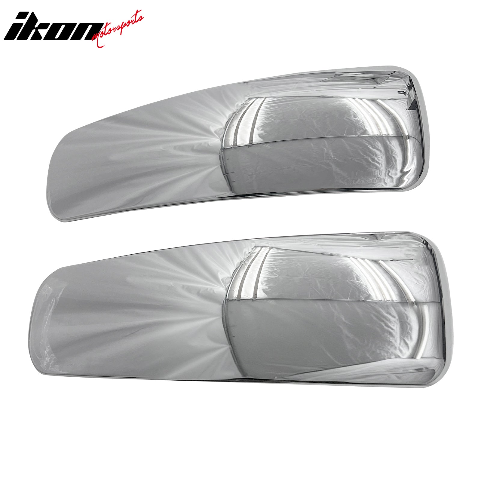 IKON MOTORSPORTS Front Bumper Corner Pad, Compatible With 2006-2011 Chevy HHR, Chrome ABS Driver Passenger Left Right Side Bumper Corner Protector Guard Cover Trim, 2PCS