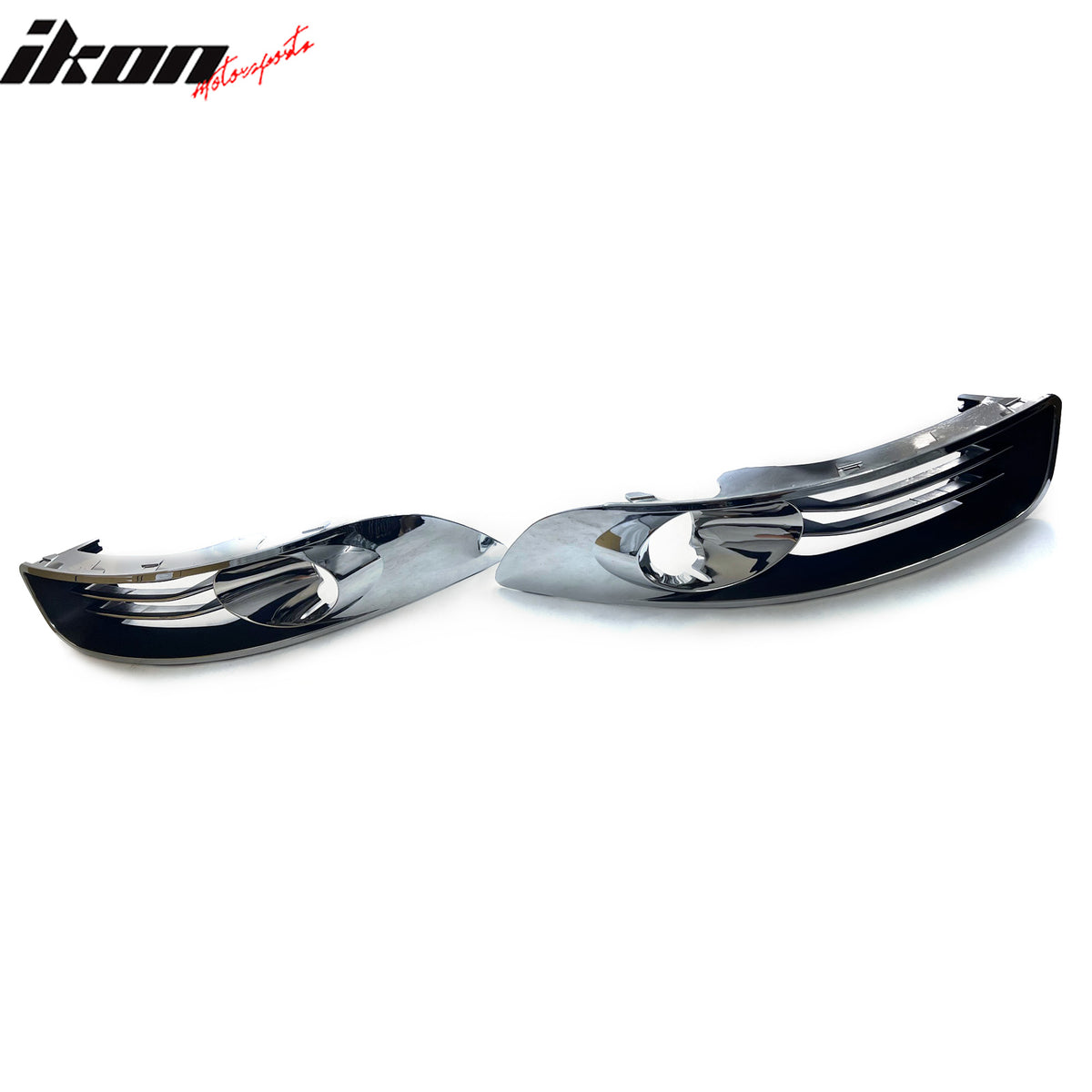 IKON MOTORSPORTS Fog Light Cover / Trim, Compatible with 2006-2012 Chevrolet Impala, Chrome ABS Plastic Fog Lamp Decoration Bezel, 1 Pair