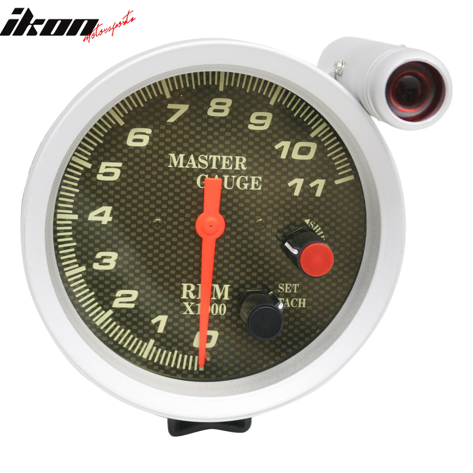Ikon Motorsports 5" 11000 RPM Universal Auto Car Tachometer Gauge Steel 7 Colors