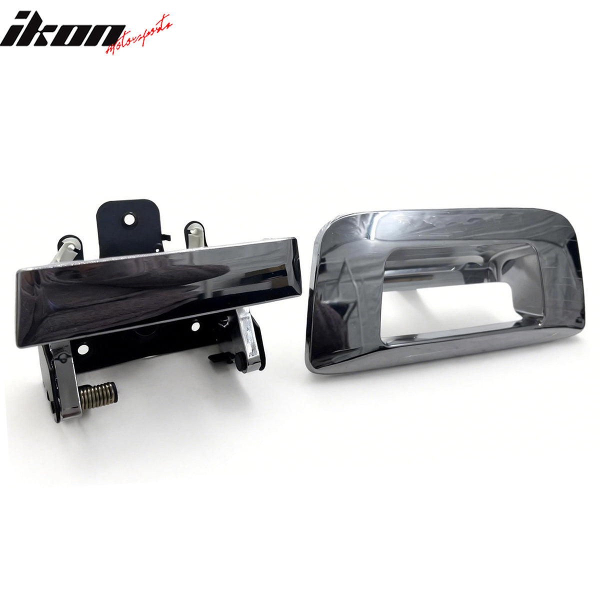 IKON MOTORSPORTS Tailgate Handle Cover, Compatible with 2007-2014 Chevy Silverado GMC Sierra 1500 2500 3500 HD, Black Door Handle Protector Cap, 1PCS