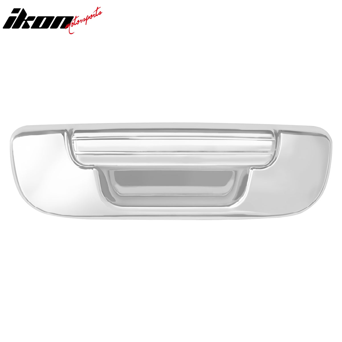 IKON MOTORSPORTS, Tailgate Handle Cover Compatible With 2002-2008 Ram 1500 2003-2009 Ram 2500 3500, Chrome ABS Plastic Exterior Rear Trunk Tail Gate Door Flat Molding Trim