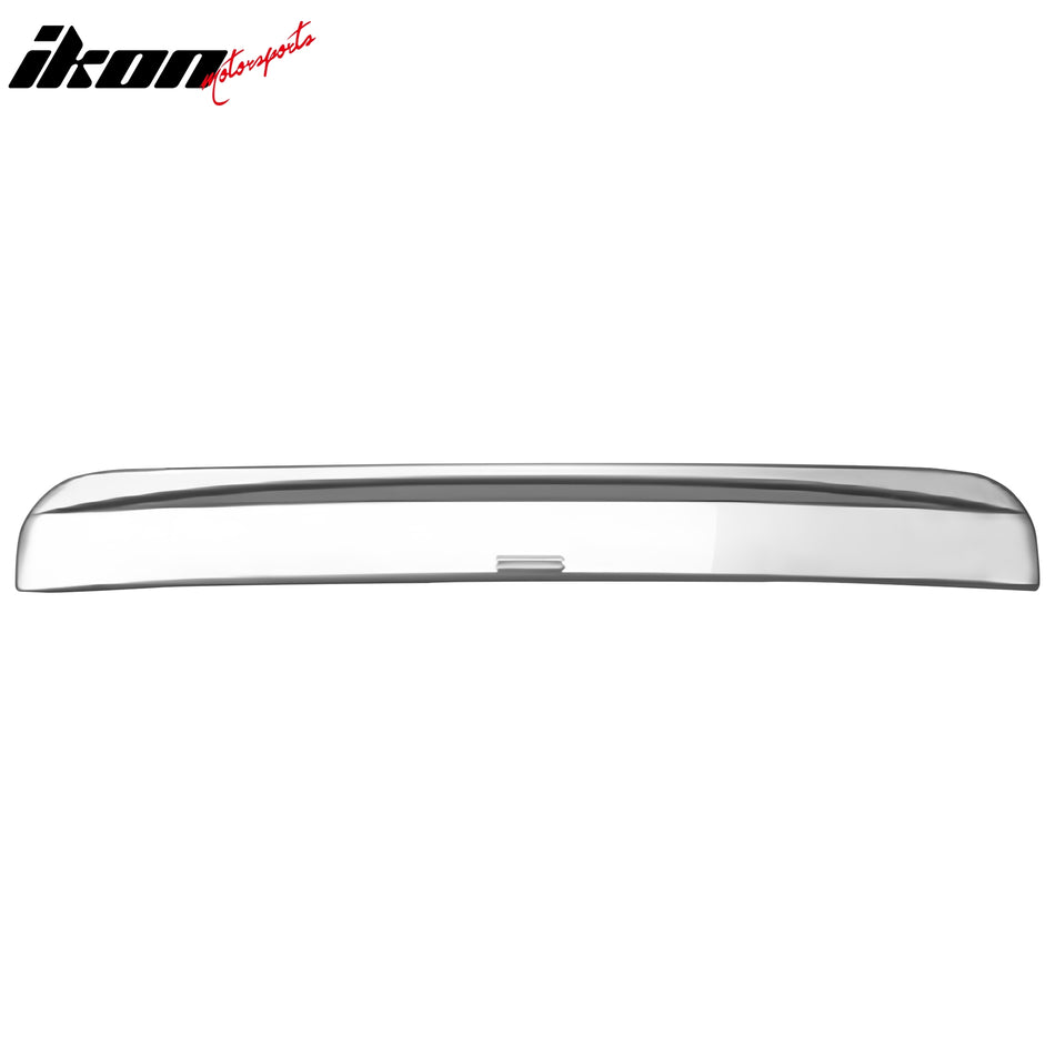 IKON MOTORSPORTS, Rear Tailgate Handle Cover Compatible With 2003-2010 Ford Expedition, Chrome ABS Plastic Exterior Trunk Door Flat Top Molding Cover Trim