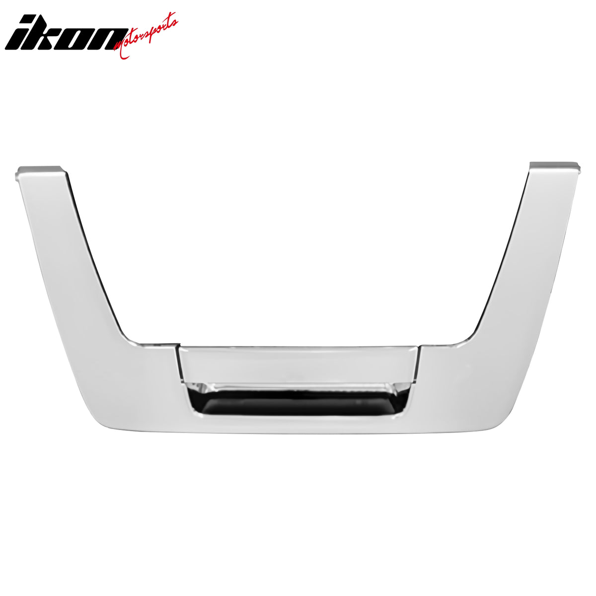 IKON MOTORSPORTS, Tailgate Handle Cover Compatible With 2004-2012 Nissan Titan, Chrome ABS Plastic Exterior Rear Trunk Tail Gate Door Flat Molding Trim