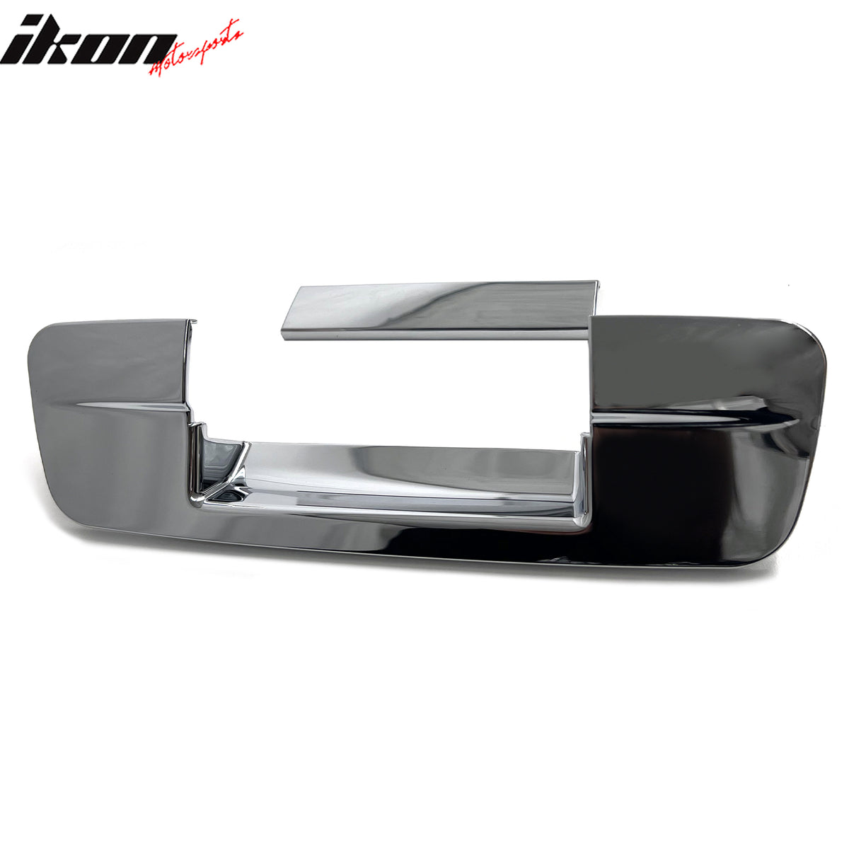 IKON MOTORSPORTS Tailgate Handle Cover, Compatible with 2009-2018 Dodge Ram 1500 2500 3500, Chrome ABS Rear Lift Gate Door Handle Protector Cap w/o Key Hole
