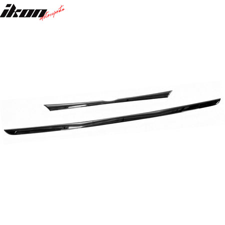 IKON MOTORSPORTS Rear Trunk Tailgate Molding Cover, Compatible with 2015-2016 Hyundai Sonata, Chrome ABS Plastic Rear Trunk Lid Upper Lower Molding Trim Panel Garnish Strip, 2PCS