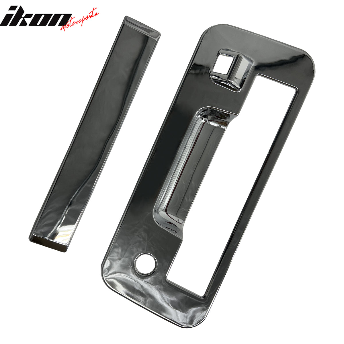 IKON MOTORSPORTS Tailgate Handle Cover, Compatible with 2013-2015 Nissan Titan, Chrome ABS Rear Lift Gate Door Handle Protector Cap w/ Key& Camera Hole, 1PC