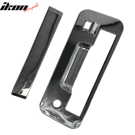 IKON MOTORSPORTS Tailgate Handle Cover, Compatible with 2013-2015 Nissan Titan, Chrome ABS Rear Lift Gate Door Handle Protector Cap w/ Key& Camera Hole, 1PC