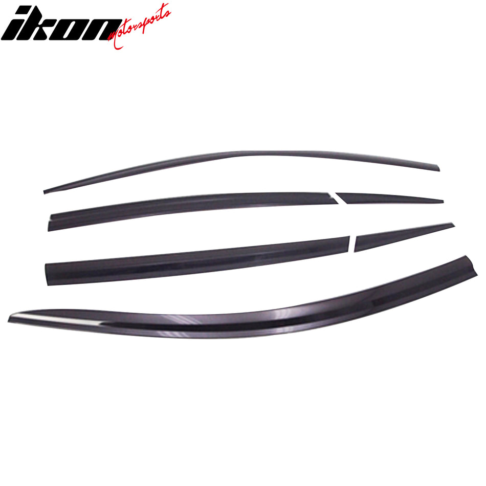 2012-2016 Honda CR-V Dark Smoke Window Visors Tape On Deflectors 6PCS