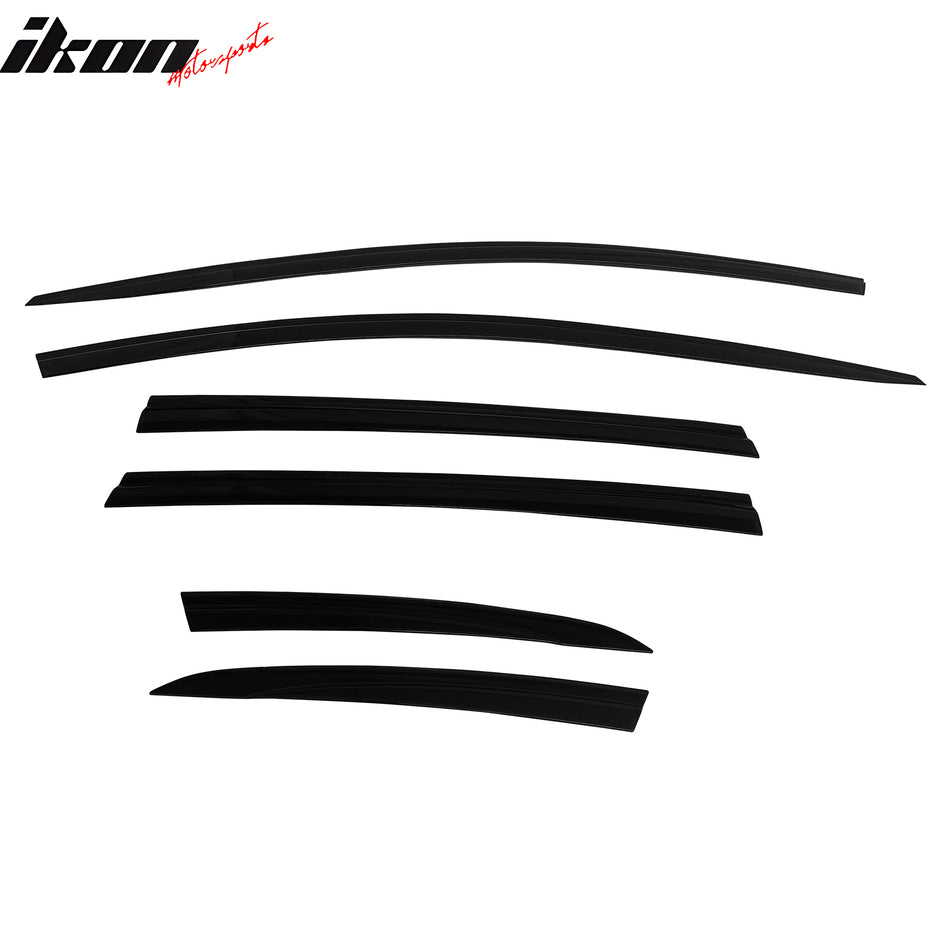 2017-2022 Honda CR-V CRV Window Visors Vent Wind Rain Sun Guards Deflectors ABS Plastic Smoke/Tinted 4PCS