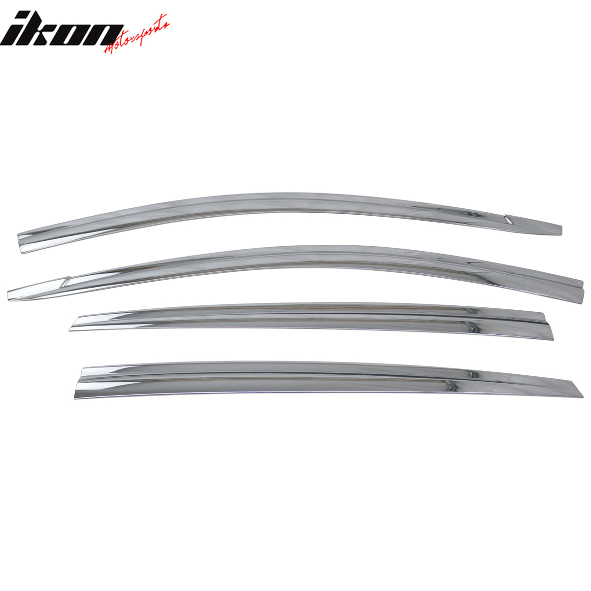 Fits 17-22 Hyundai Ioniq Window Visors ABS Chrome Sun Rain Guard Deflector 6PCS