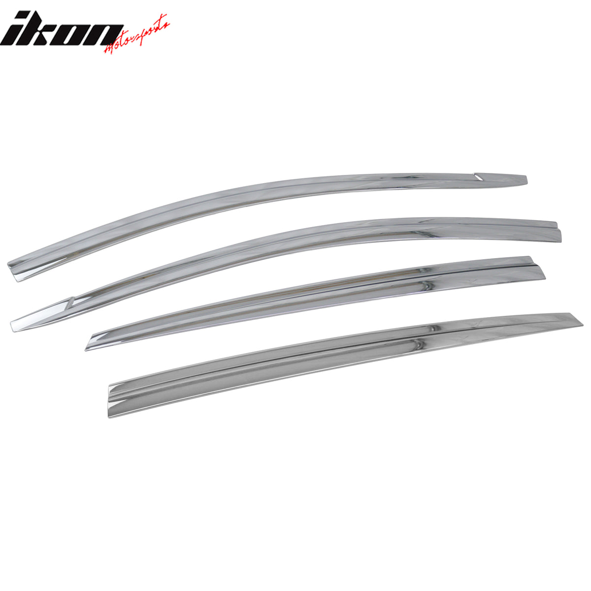 Fits 17-22 Hyundai Ioniq Window Visors ABS Chrome Sun Rain Guard Deflector 6PCS