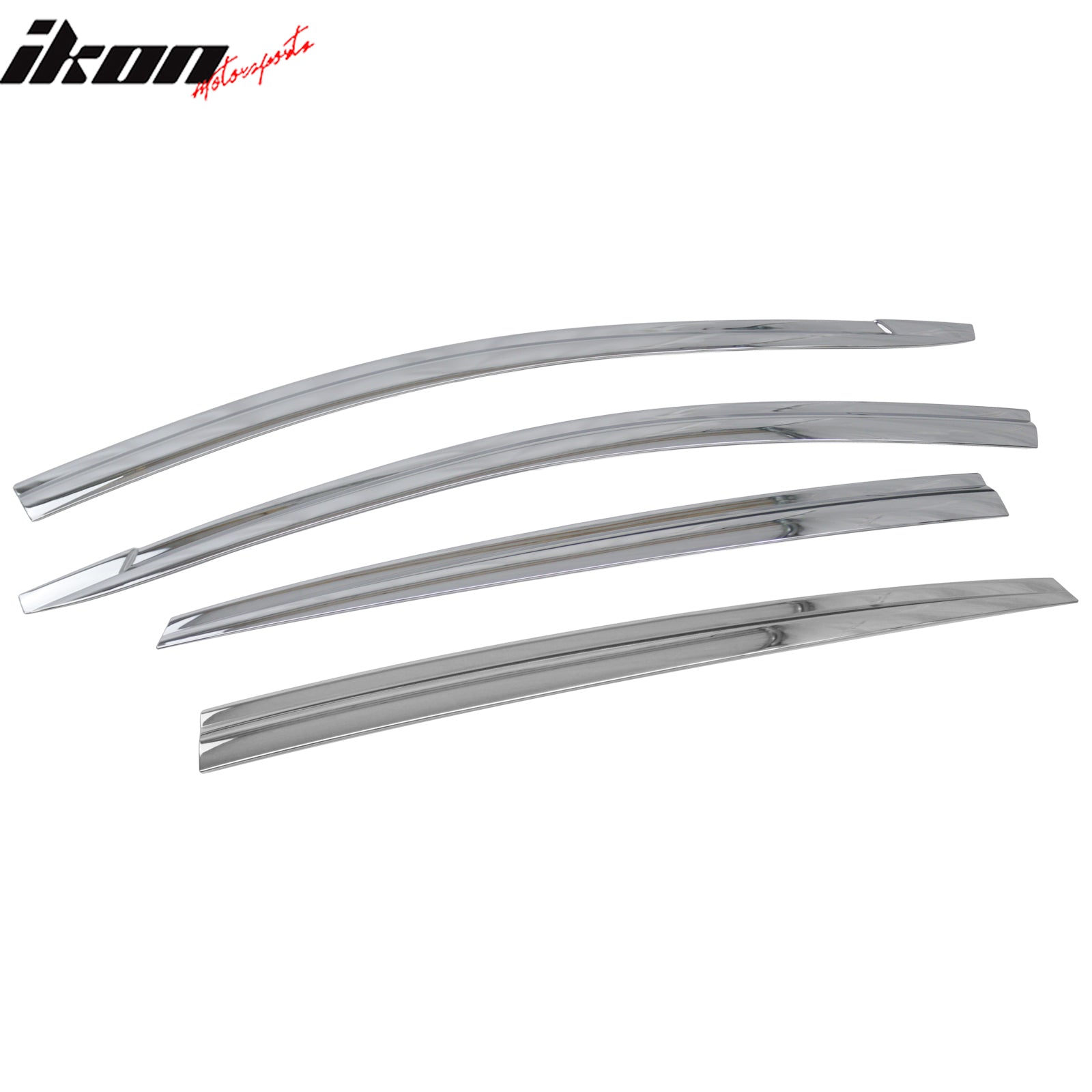 Fits 17-22 Hyundai Ioniq Window Visors ABS Chrome Sun Rain Guard Deflector 6PCS