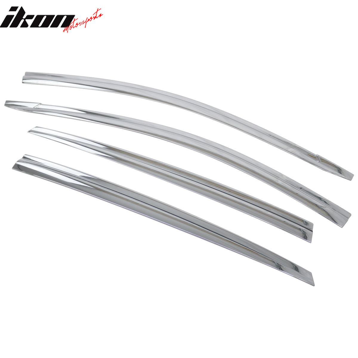 Fits 17-22 Hyundai Ioniq Window Visors ABS Chrome Sun Rain Guard Deflector 6PCS