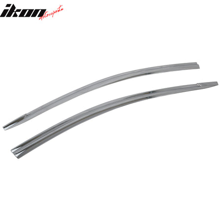 Fits 17-22 Hyundai Ioniq Window Visors ABS Chrome Sun Rain Guard Deflector 6PCS