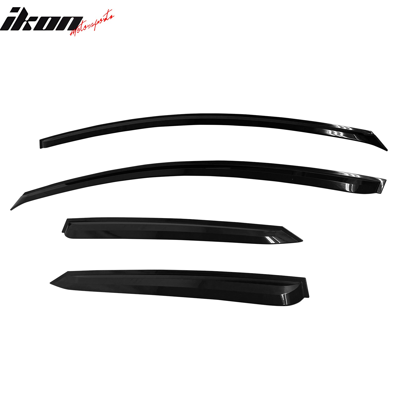 Fits 09-13 Kia Forte Hatchback Window Visors Vent Rain Guards Deflectors Smoke