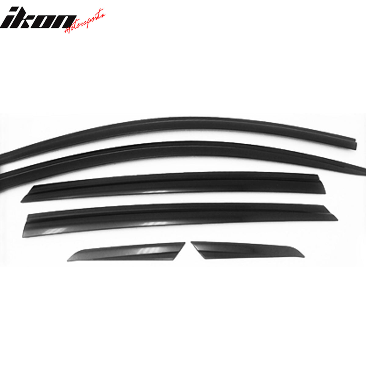 Fits 16-20 Kia Optima Window Visor ABS Dark Smoke Sun Rain Guard 6PC Deflector