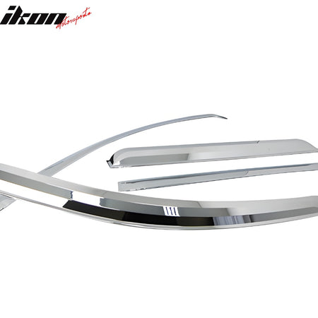 Fits 11-15 Kia Sorento Chrome Window Visors Vent Shade Rain Wind Guards ABS 4PCS