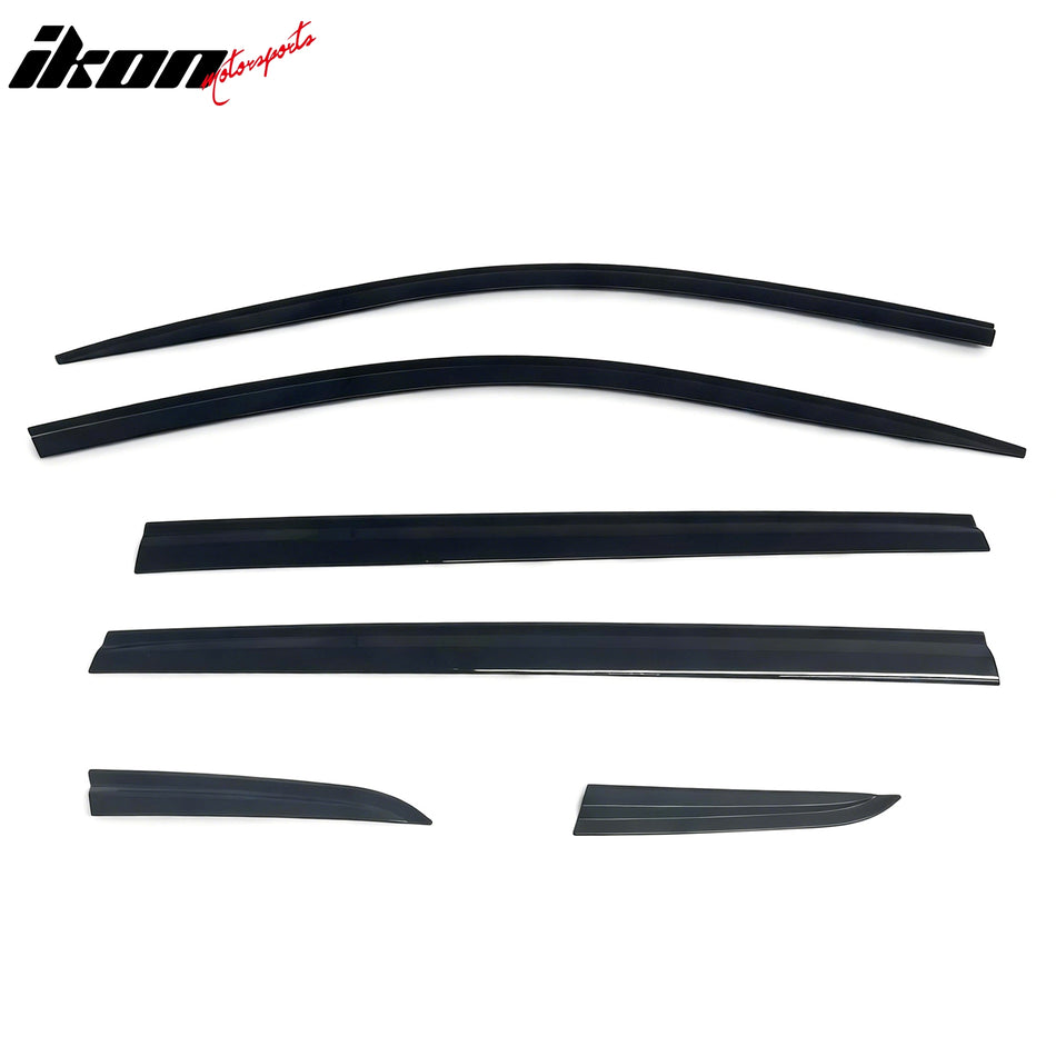 2018-2024 VW Volkswagen Tiguan Dark Smoke Window Visors Rain Guards