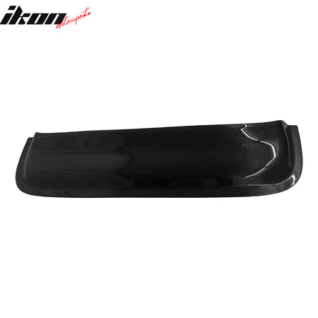 IKON MOTORSPORTS, Rear Window Roof Spoiler Compatible with Universal Cars, Smoke Top Roofline Windshield Visor Spoiler Wing