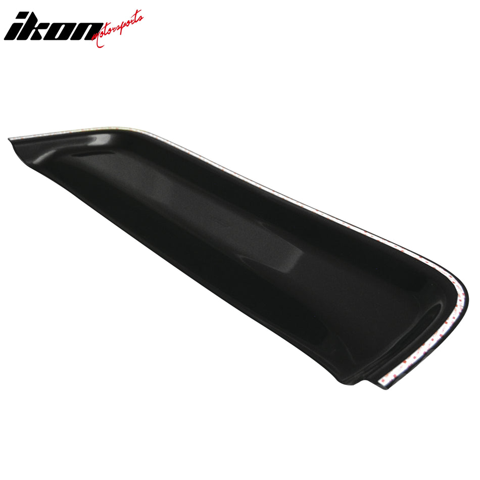 Universal Fitment Dark Smoke Added on Rear Top Roof Spoiler Lip ABS