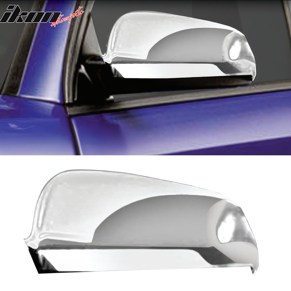 2002-2008 Audi A4 05-08 A6 Rearview Mirror Covers Overlay Chrome ABS