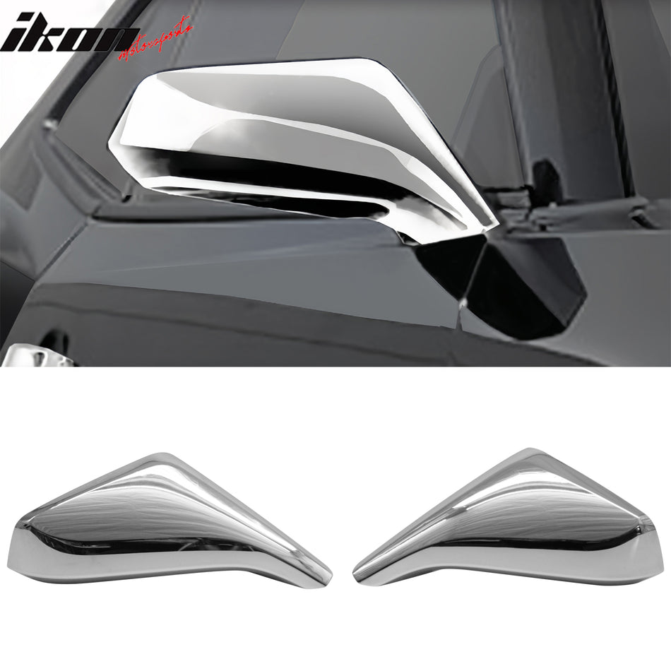 Chrome Side Rearview Mirror Cover Cap for Chevrolet Camaro 2010-2015 2PCS
