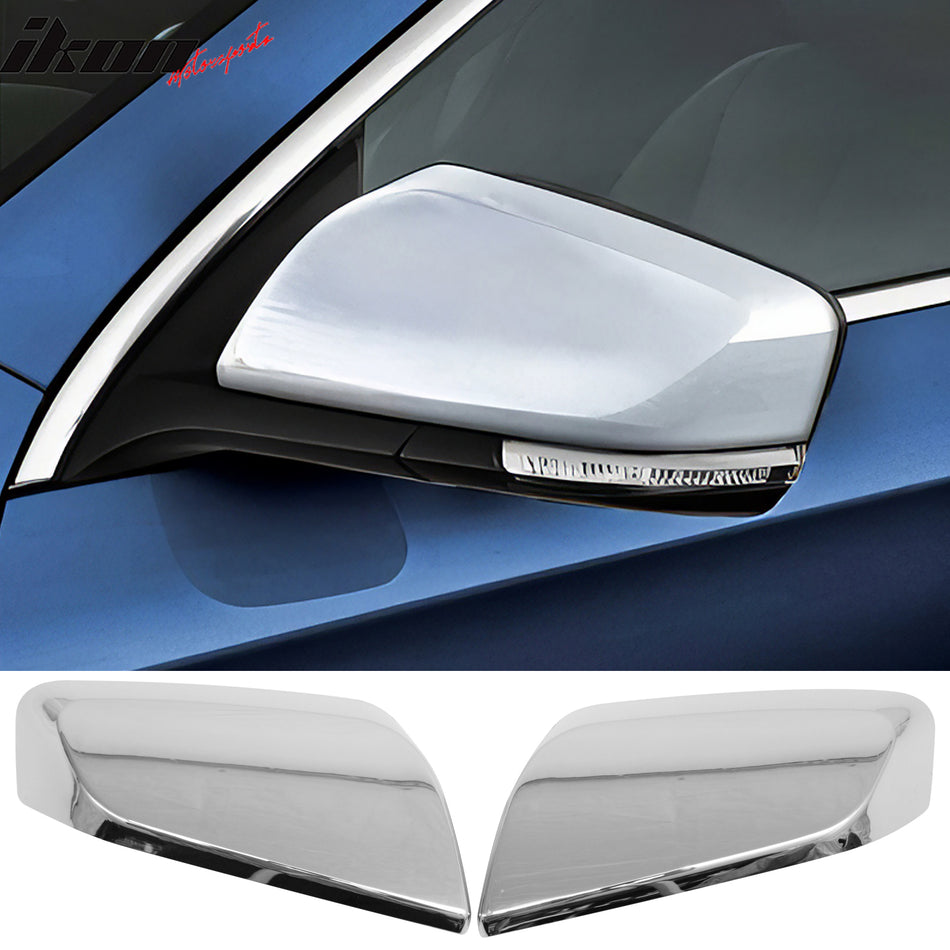 Rear View Side Mirror Cover for Chevrolet Impala 2014-2015 2PCS Chrome ABS