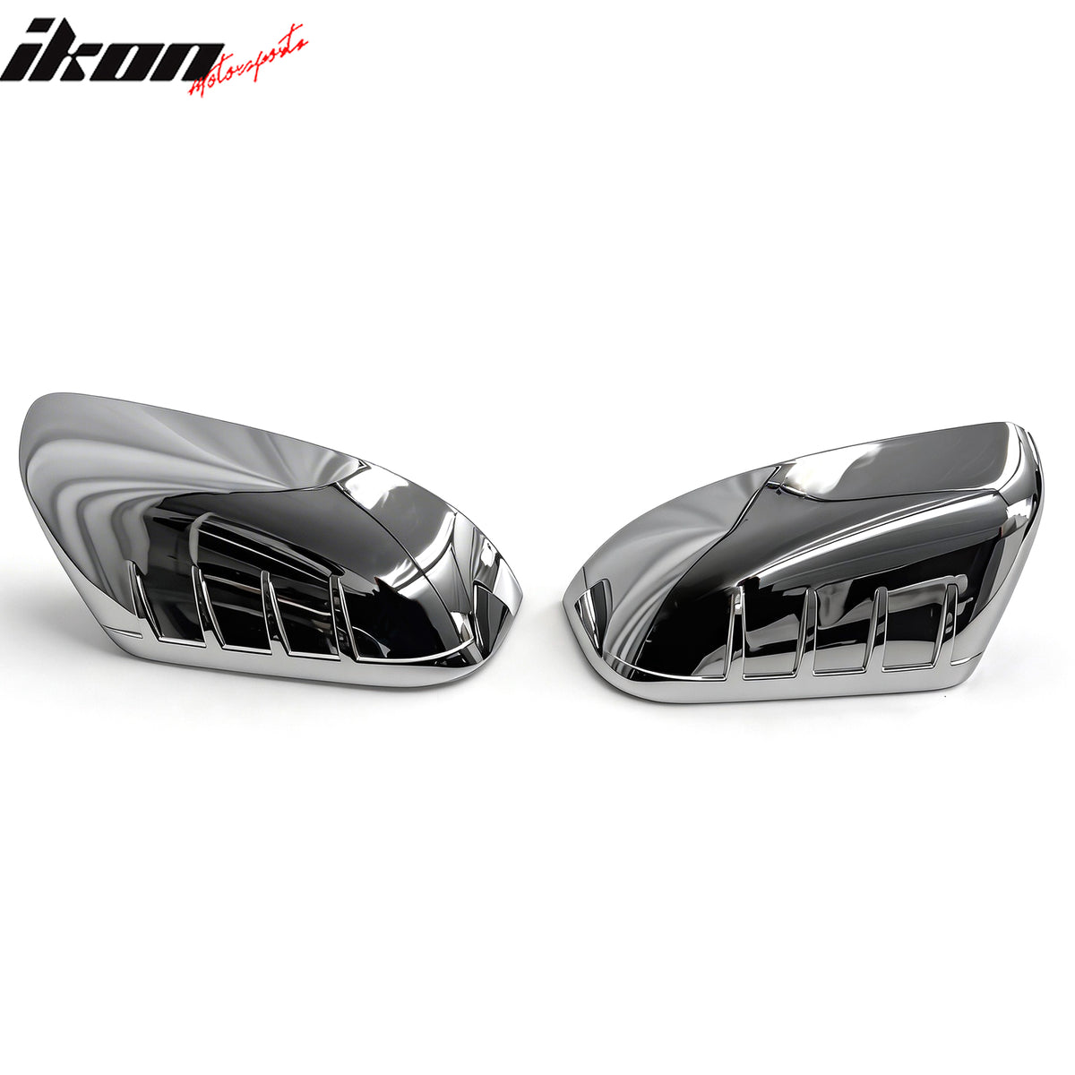 Fits 11-15 Ford Explorer Rear Side View Mirror Covers Caps Overlay Chrome ABS