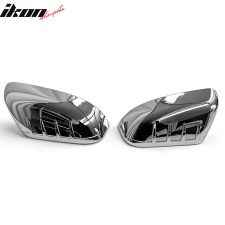 Fits 11-15 Ford Explorer Rear Side View Mirror Covers Caps Overlay Chrome ABS
