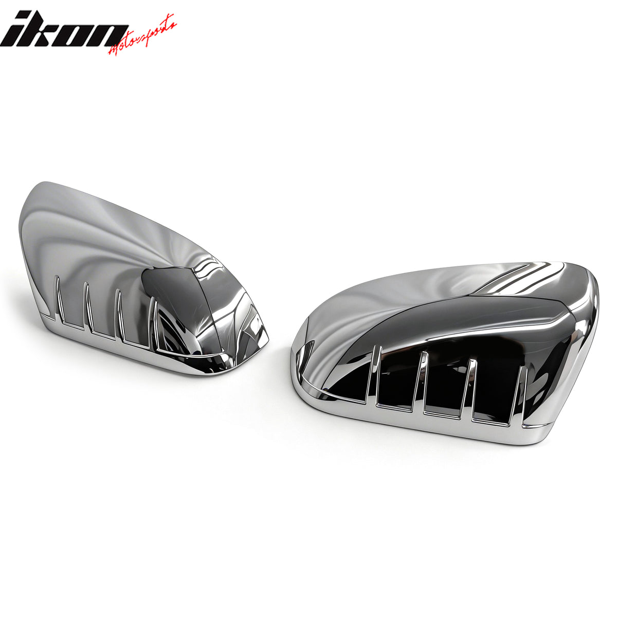 Fits 11-15 Ford Explorer Rear Side View Mirror Covers Caps Overlay Chrome ABS