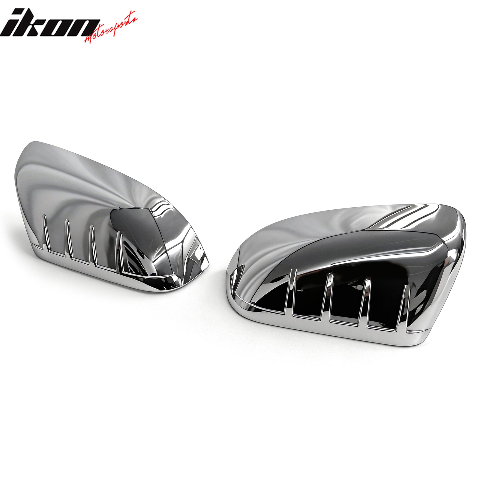 Fits 11-15 Ford Explorer Rear Side View Mirror Covers Caps Overlay Chrome ABS