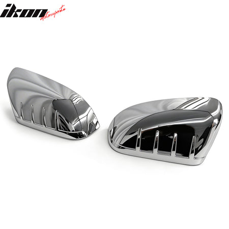 Fits 11-15 Ford Explorer Rear Side View Mirror Covers Caps Overlay Chrome ABS